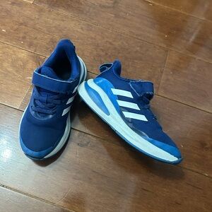 Adidas Kids Navy and White Sneakers